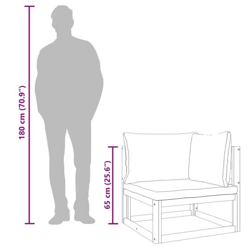 vidaXL stūra dīvāns ar gaiši pelēkiem matračiem, akācijas masīvkoks