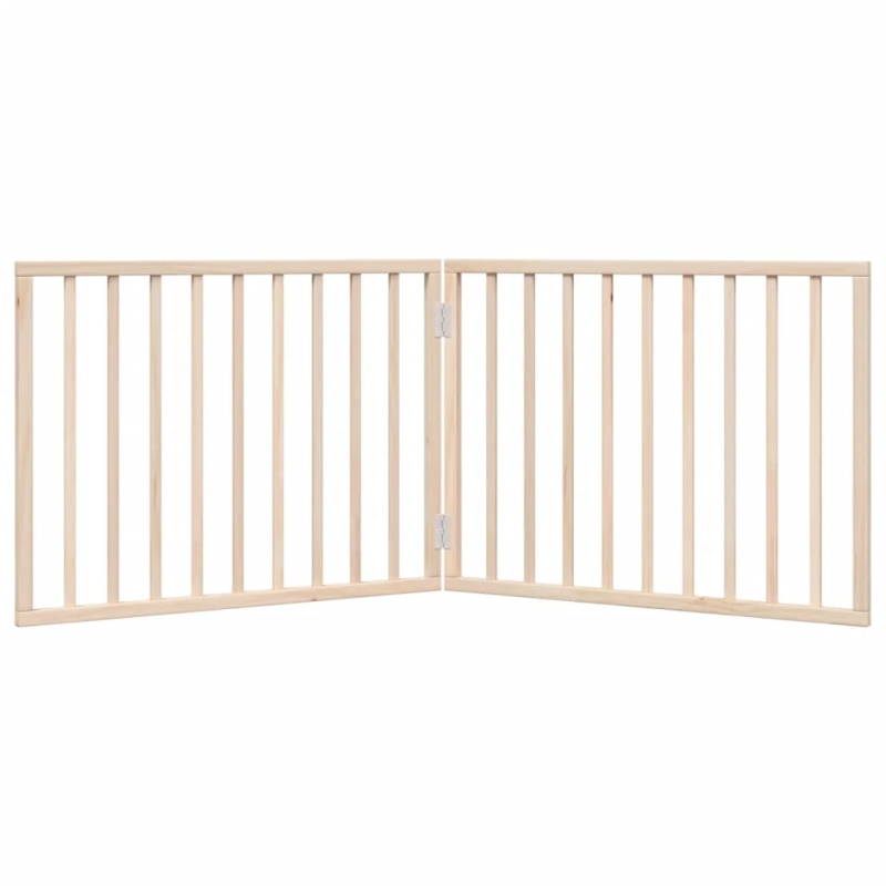 vidaXL suņu vārti, salokāmi, 2 paneļi, 160 cm, papeles koks