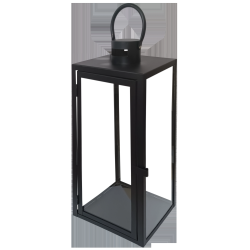Laterna Josephine metāla 17x17x43cm, melna