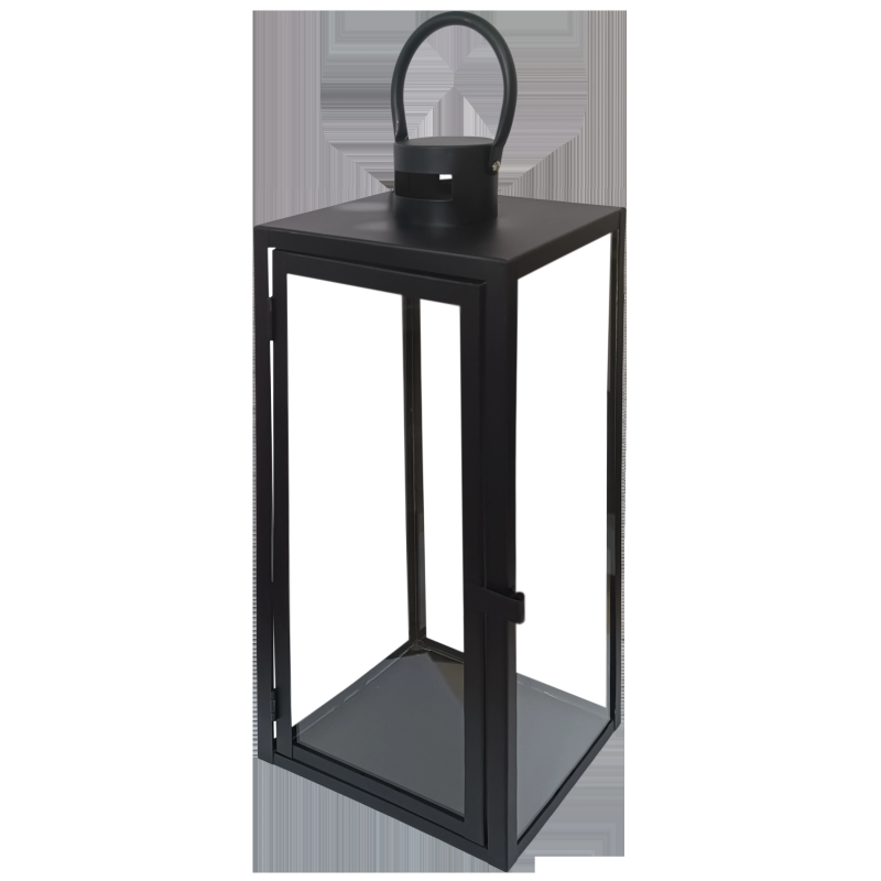 Laterna Josephine metāla 17x17x43cm, melna