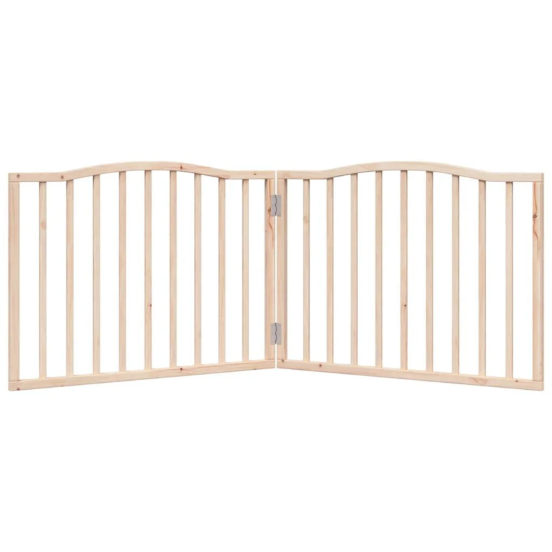 vidaXL suņu vārti, salokāmi, 2 paneļi, 160 cm, papeles koks