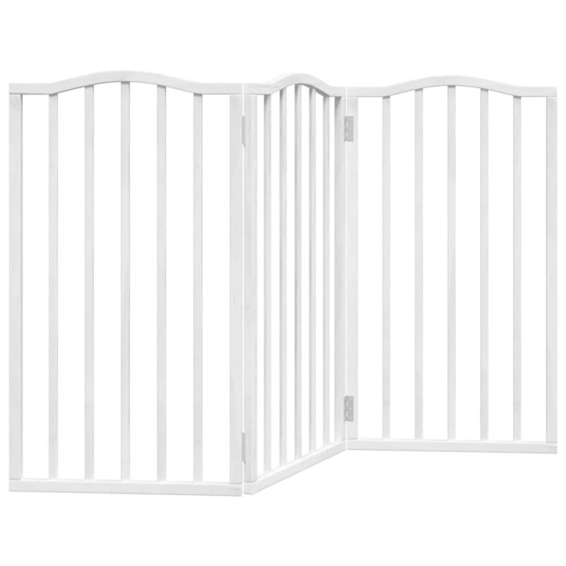 vidaXL suņu vārti, salokāmi, 3 paneļi, 150 cm, papeles koks