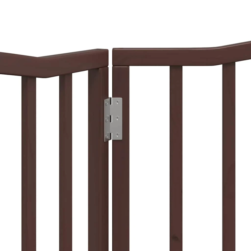 vidaXL suņu vārti, salokāmi, 2 paneļi, ozolkoka, 160 cm, papeles koks