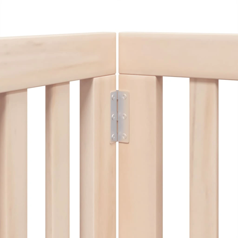 vidaXL suņu vārti ar salokāmām durvīm, 6 paneļi, 300 cm, papeles koks