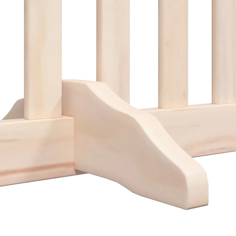 vidaXL suņu vārti ar durvīm, salokāmi, 4 paneļi, 320 cm, papeles koks