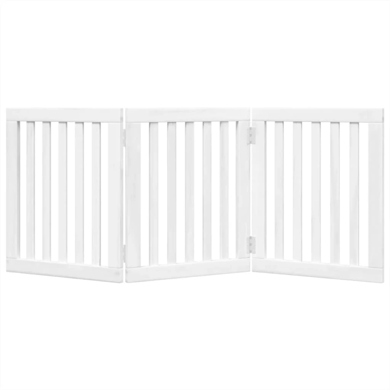 vidaXL suņu vārti, salokāmi, 3 paneļi, 150 cm, papeles koks
