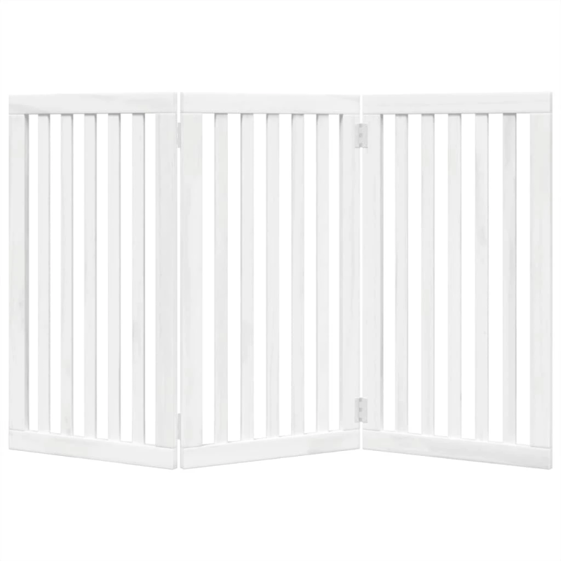 vidaXL suņu vārti, salokāmi, 3 paneļi, 150 cm, papeles koks