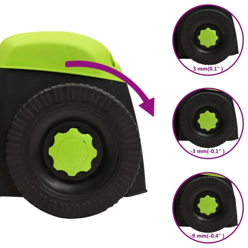 vidaXL 2-in-1 elektriskais zāliena skarifikators, 1500 W