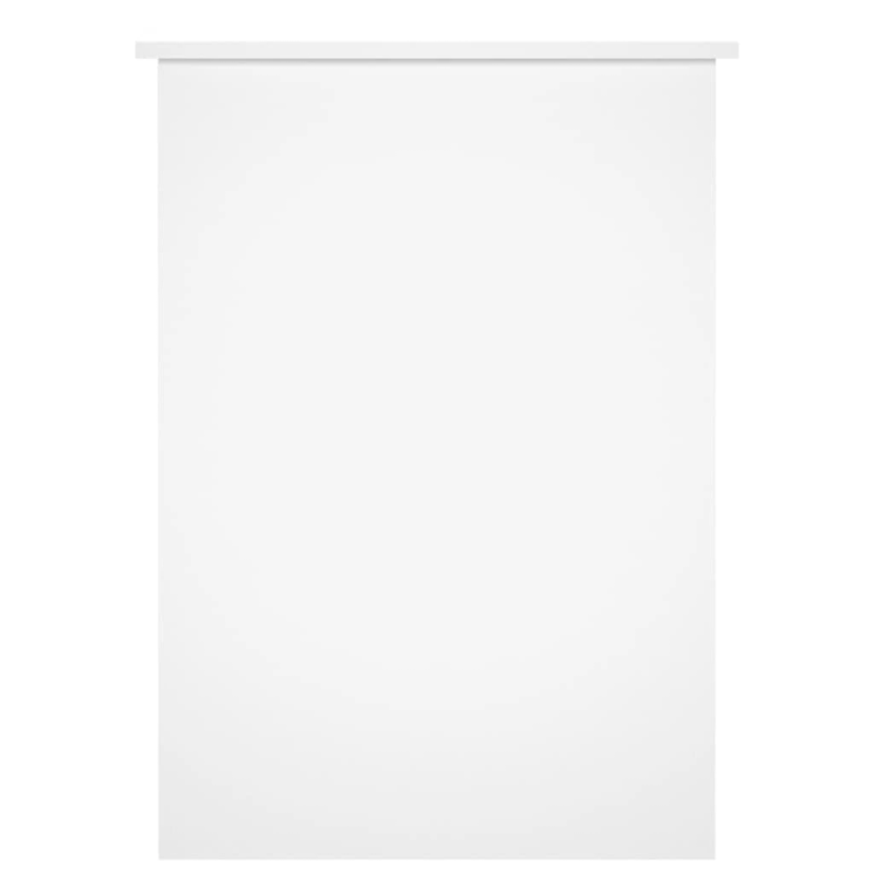 vidaXL rakstāmgalds, balts, 100x55x75 cm, inženierijas koks