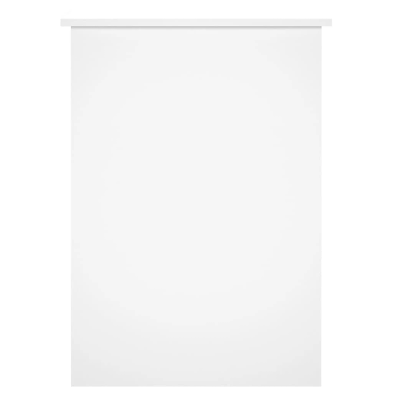 vidaXL rakstāmgalds, spīdīgi balts, 100x55x75 cm, inženierijas koks