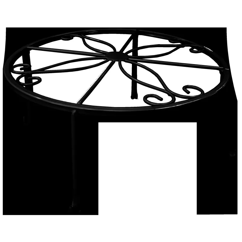 Puķu poda statīvs 1-vietīgs, 30x15cm melns