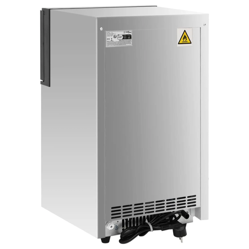 vidaXL ledus pagatavošanas ierīce, sudrabaina, 45 kg-24 h