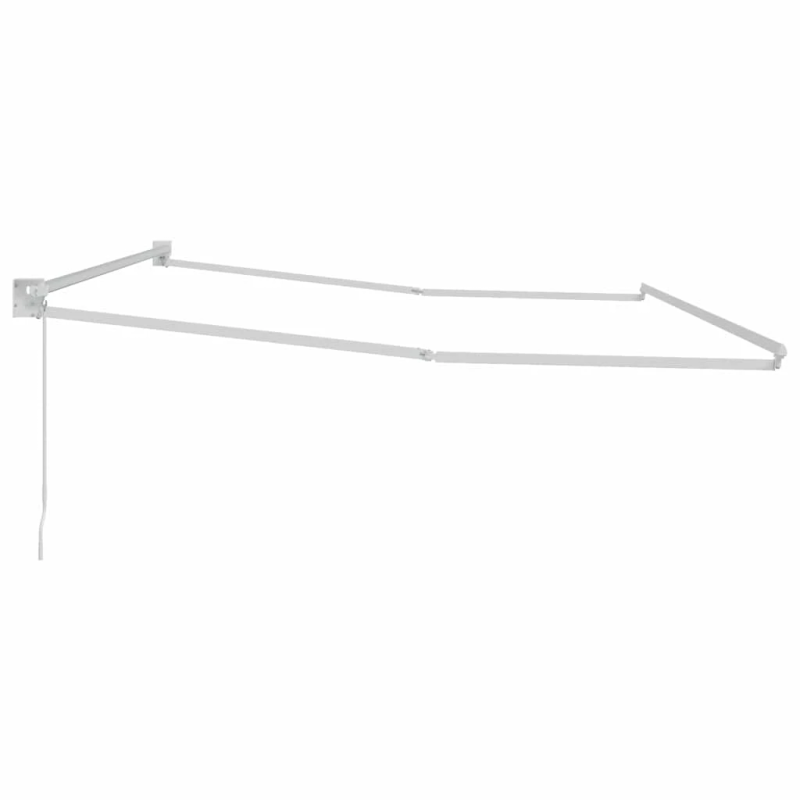 vidaXL Markīze Balts 5 x 3 m Metāla