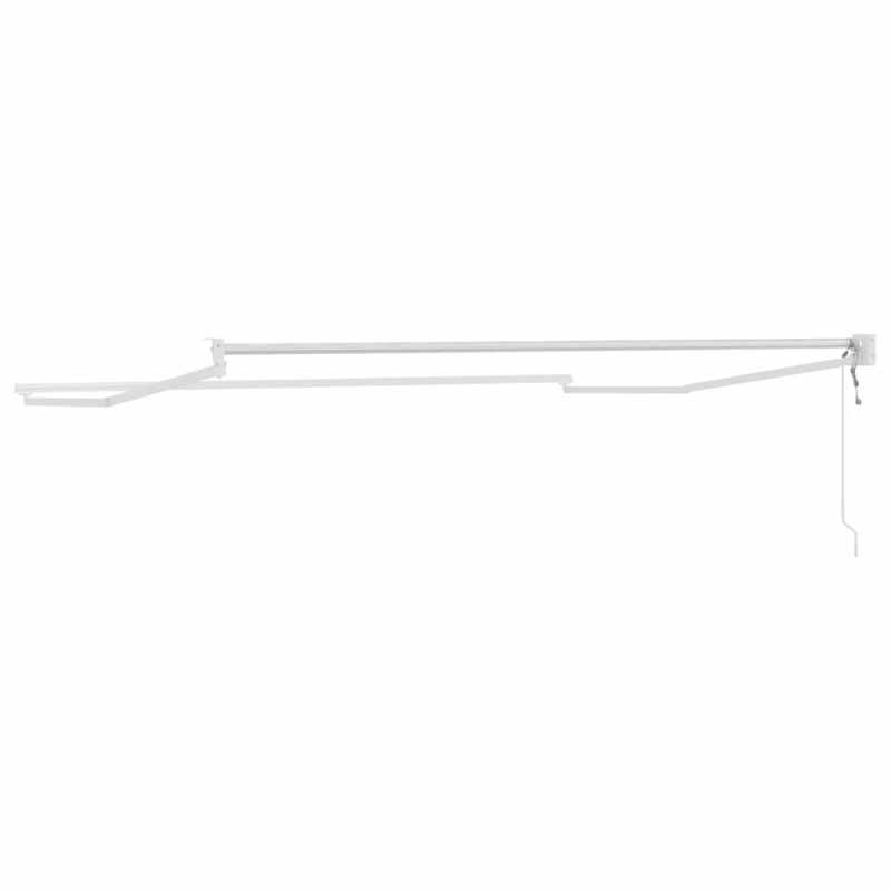vidaXL Izvelkams jumtiņš Balts 350 x 250 cm Alumīnijs