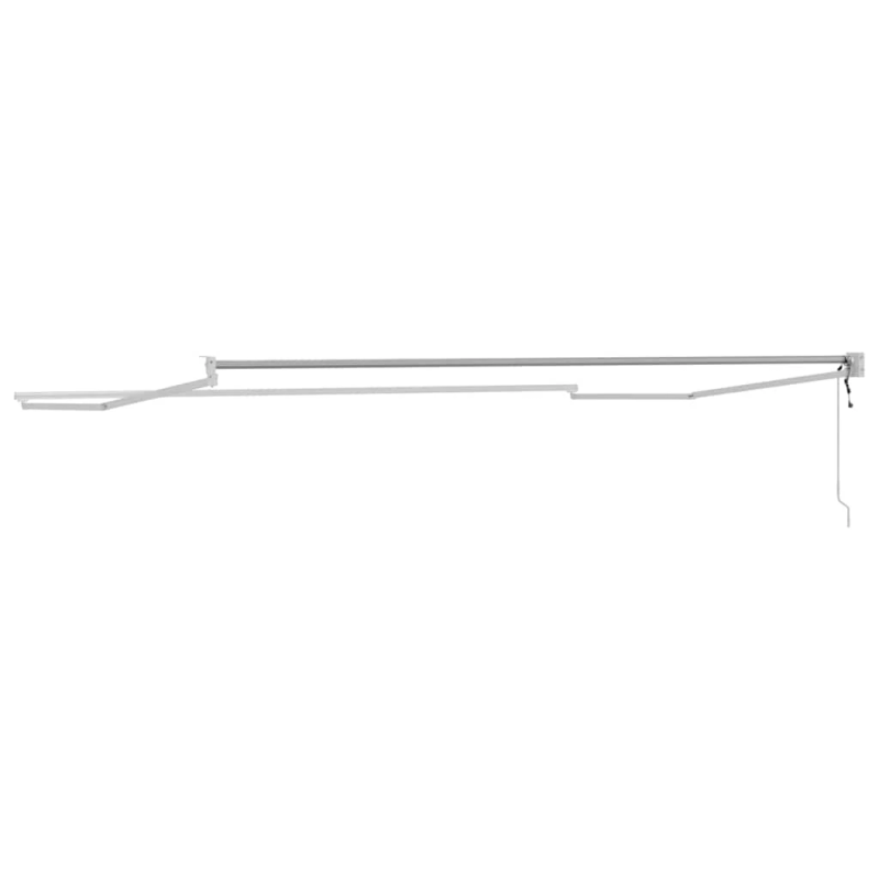 vidaXL Izvelkams jumtiņš Balts 500 × 300 cm Alumīnijs