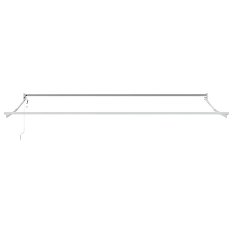 vidaXL Izvelkams jumtiņš Balts 500 × 300 cm Alumīnijs