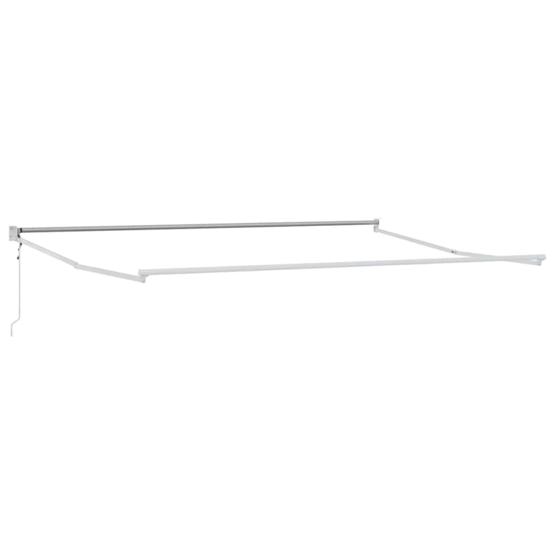 vidaXL Izvelkams jumtiņš Balts 500 × 300 cm Alumīnijs