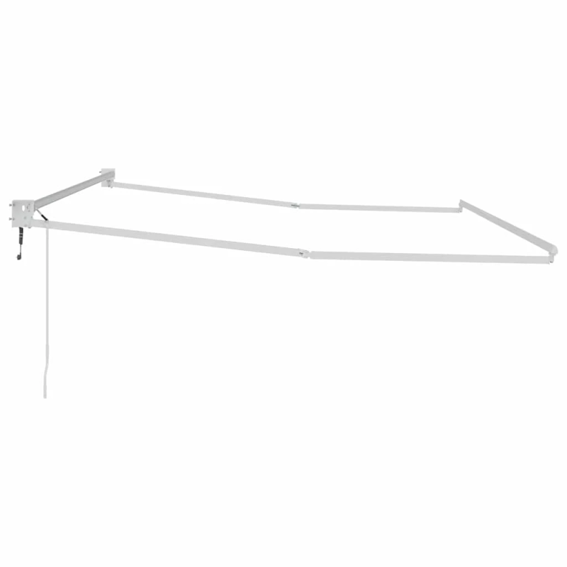 vidaXL Izvelkams jumtiņš Balts 500 × 300 cm Alumīnijs