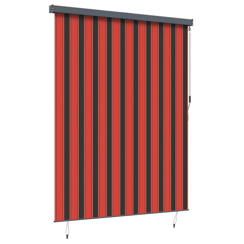 vidaXL Rullo žalūzija Oranžs un brūns 200 x 250 cm Audums un alumīnijs