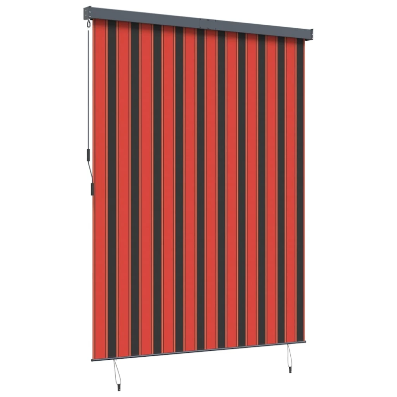 vidaXL Rullo žalūzija Oranžs un brūns 200 x 250 cm Audums un alumīnijs