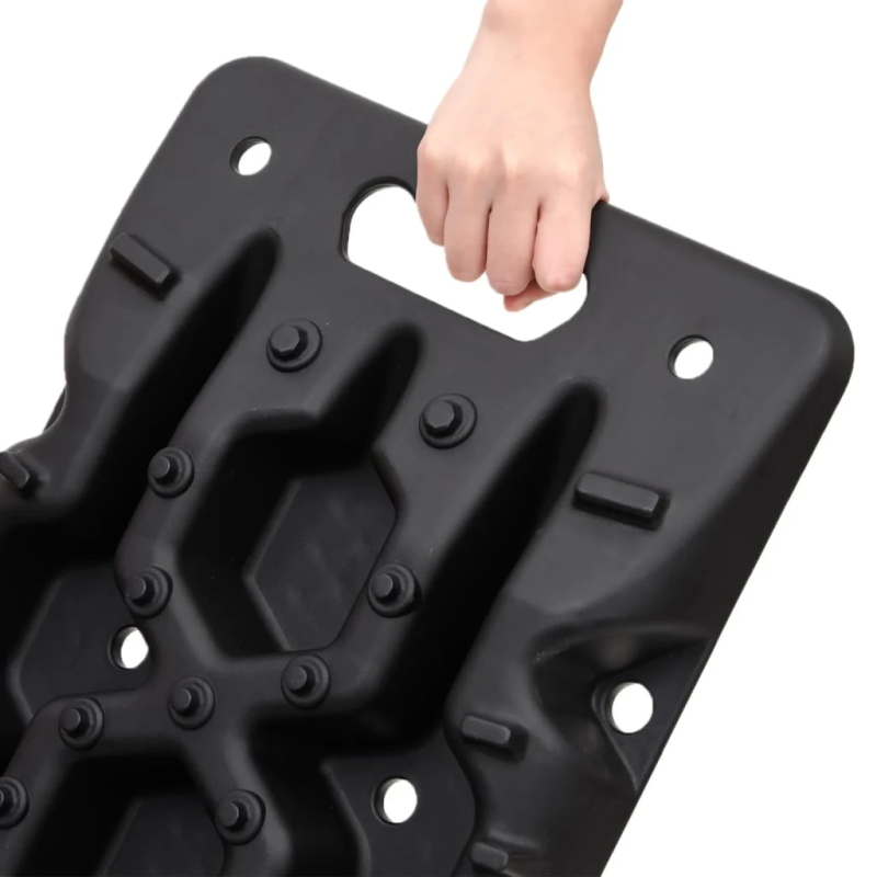 vidaXL auto izvilkšanas dēļi, 2 gab., 107x31x7 cm, neilons, melni