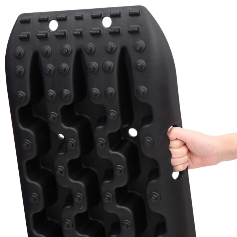 vidaXL auto izvilkšanas dēļi, 2 gab., 106x30,5x7 cm, neilons, melni