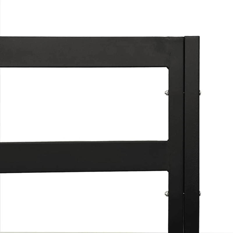 vidaXL dārza krēsls ar pelēkiem matračiem, 68x76x79 cm, tērauds