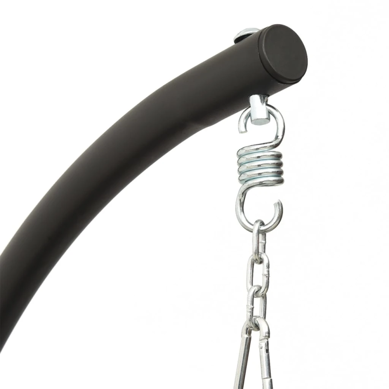 vidaXL dārza šūpuļkrēsls ar matraci, Oksfordas audums, tērauds