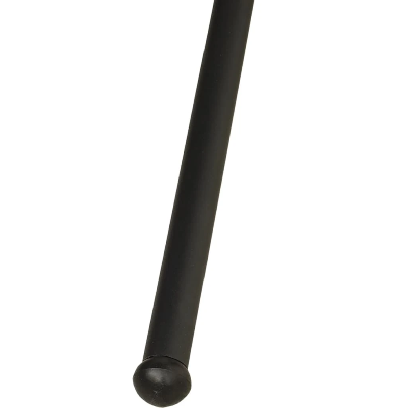 vidaXL dārza šūpuļkrēsls ar matraci, melns, Oksfordas audums, tērauds