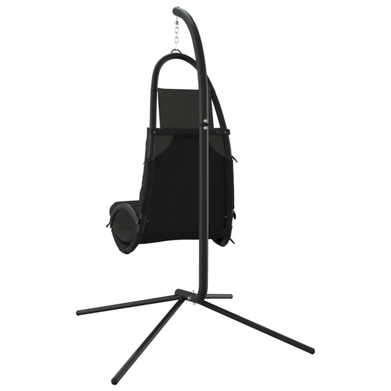 vidaXL dārza šūpuļkrēsls ar matraci, tumši pelēks, Oksfordas audums