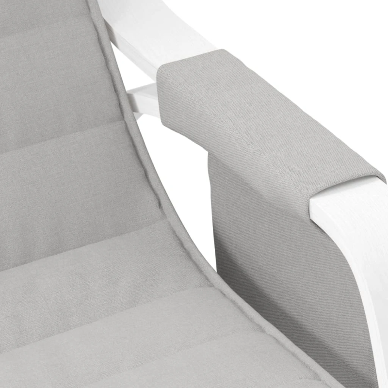 vidaXL šūpuļkrēsls, gaiši pelēks audums