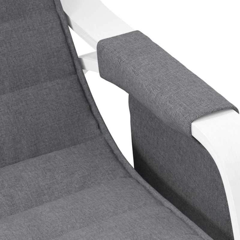 vidaXL šūpuļkrēsls, tumši pelēks audums