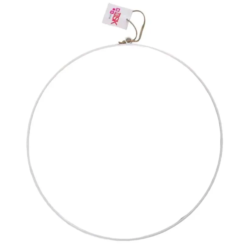 Dekors gredzens apaļš 30cm, balts