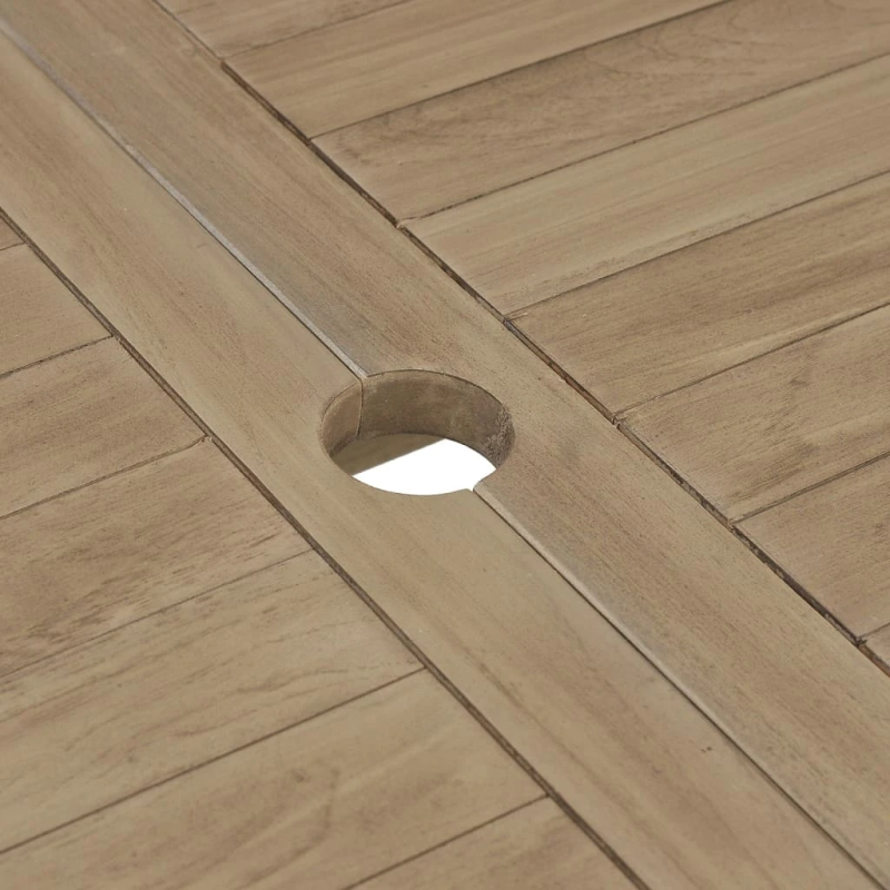 vidaXL piecdaļīgs dārza mēbeļu komplekts, pelēks, masīvs tīkkoks