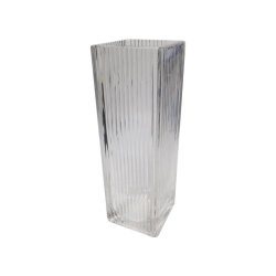 Vāze stikla 25cm, caurspīdīga