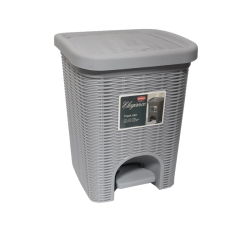 Atkritumu konteiners ar pedāli Milo 205x205x280mm, pelēks