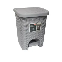 Atkritumu konteiners ar pedāli Milo 205x205x280mm, pelēks