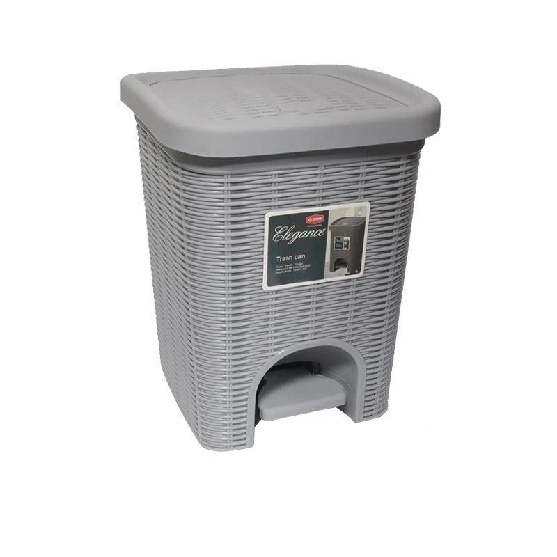 Atkritumu konteiners ar pedāli Milo 205x205x280mm, pelēks