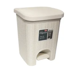 Atkritumu konteiners ar pedāli Milo 245x250x320mm, balts