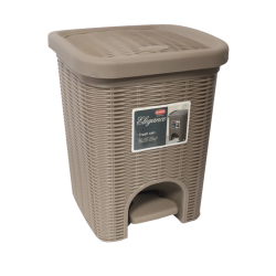 Atkritumu konteiners ar pedāli Milo 245x250x320mm, brūns