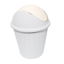 Atkritumu konteiners apaļš ar swing vāku Gaby 275x380mm, pelēks