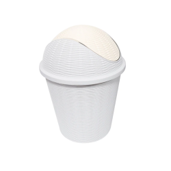 Atkritumu konteiners apaļš ar swing vāku Gaby 247x340mm, pelēks