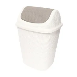 Atkritumu konteiners ar swing vāku Gaby1 260x230x410mm, balt