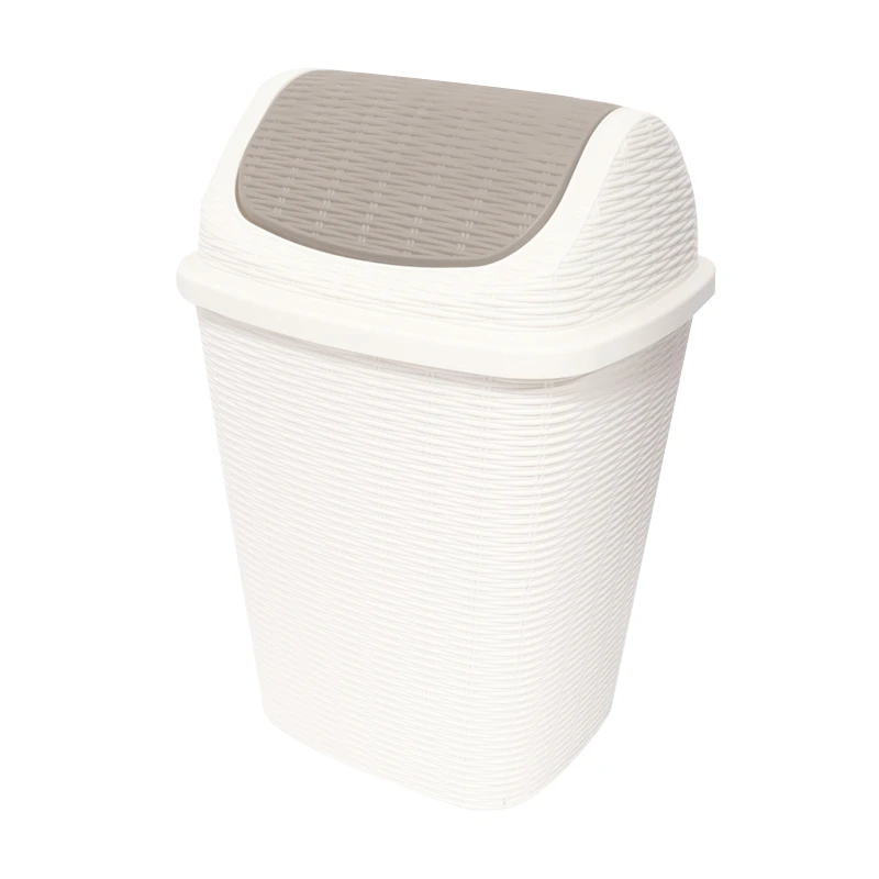 Atkritumu konteiners ar swing vāku Gaby1 260x230x410mm, balt