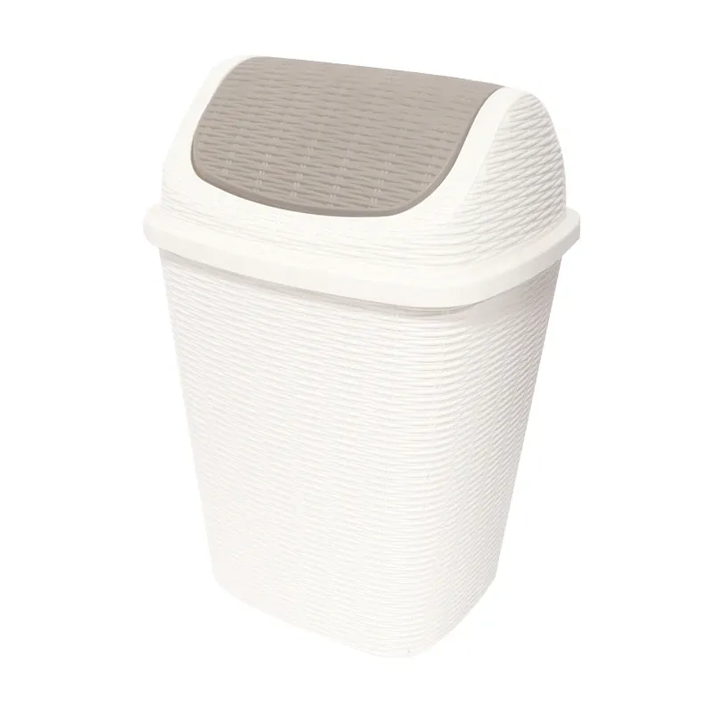 Atkritumu konteiners ar swing vāku Gaby1 260x230x410mm, balt