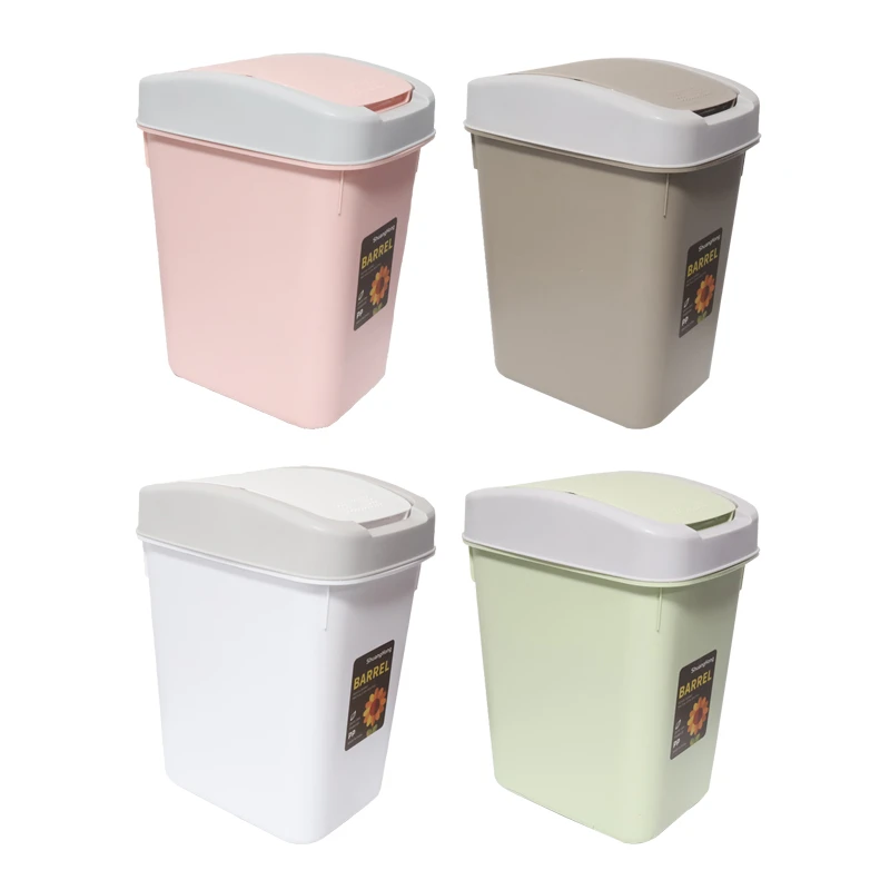 Atkritumu konteiners ar vāku 260x195x340mm