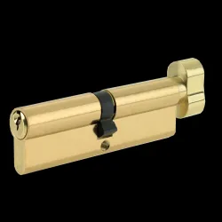 Cilindrs 35x35 ar aizgriezni, 5 atslēgas, zeltīts