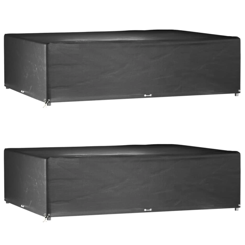 vidaXL dārza mēbeļu pārklāji, 2 gab., 16 gredzeni, 300x200x75 cm