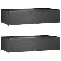 vidaXL dārza mēbeļu pārklāji, 2 gab., 12 gredzeni, 315x160x75 cm