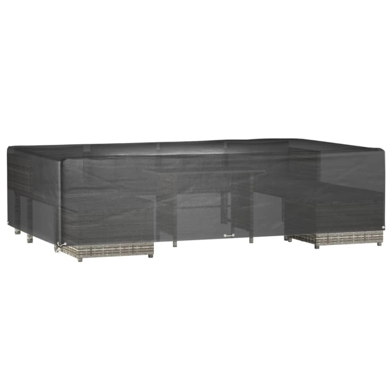 vidaXL dārza mēbeļu pārklāji, 2 gab., 12 gredzeni, 315x180x75 cm